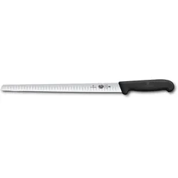 Victorinox Fibrox Lachsmesser, Küchenmesser, Schwarz, Silber