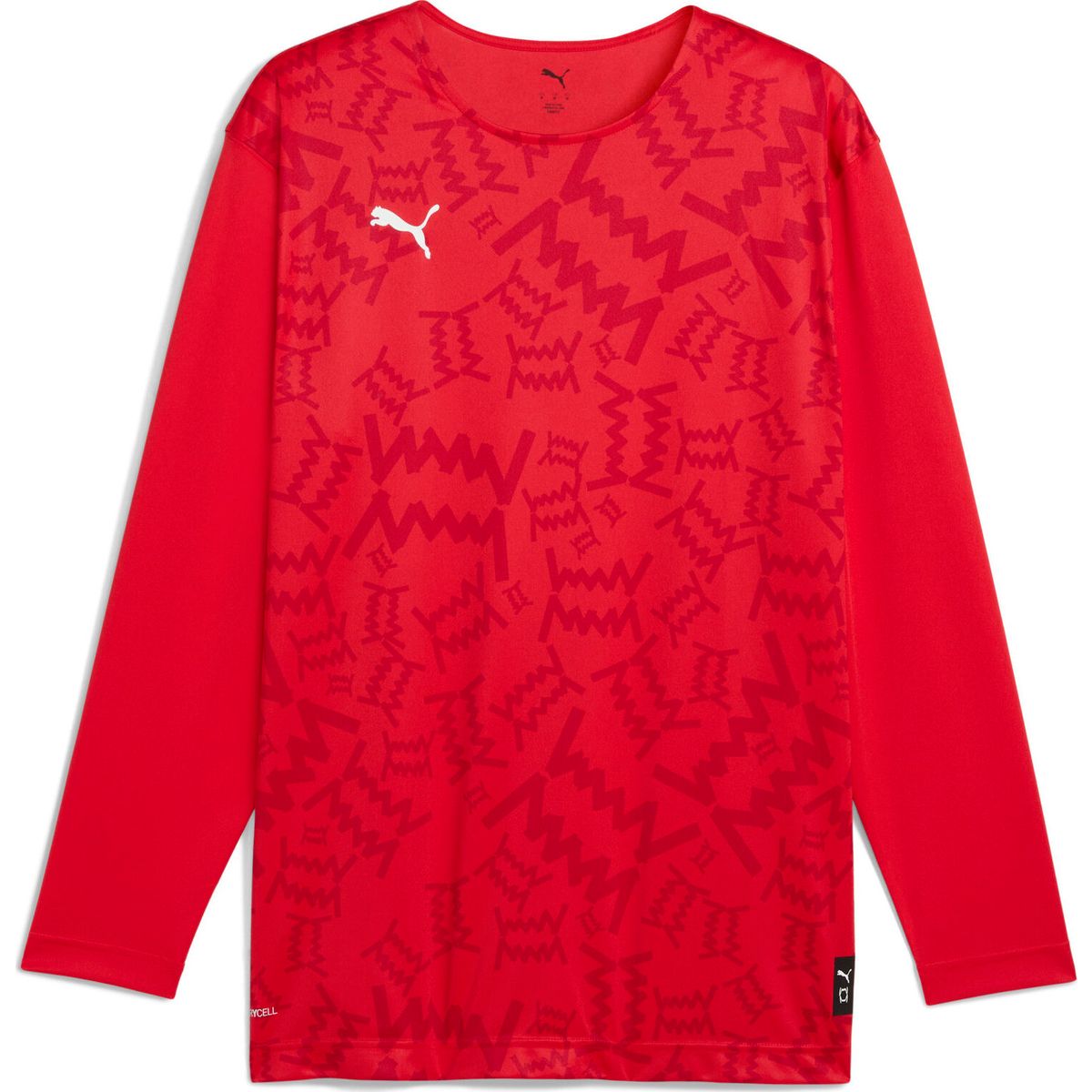 Puma Teamjaws Graphic LS Shooting Shirt for all time red (03) S 688450-03-S