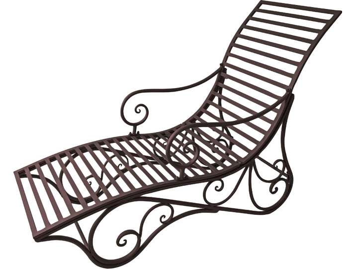 Gartenliege GARDEN PLEASURE Liegebank KUWA , schwarz, Gartenliegen, Gartenliege