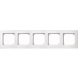 M-Plan-Rahmen, 5fach (polarweiß matt)