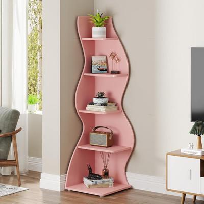 Bluebell Unique Corner Shelf Bookcase