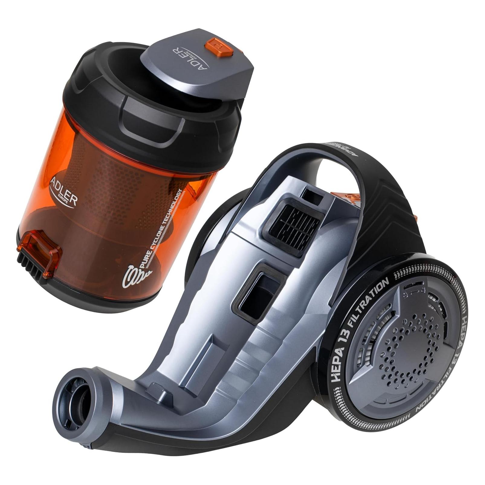 Adler Cyclone Vacuum Cleaner | AD 7065 | Bagless | Power 700 W | Dust capacity 1.6 L | Black/Red (ad_7065)