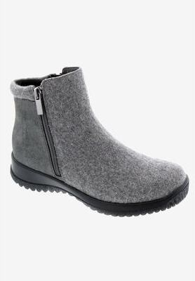Women's Drew Kool Bootie by Drew in Grey Suede Flannel (Size 10 N)