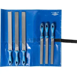 PFERD TOOLS Werkstattfeilen-Set 6-tlg. in Rolltasche 200/300mm universell von Schruppen bis Schlichten - 11800555