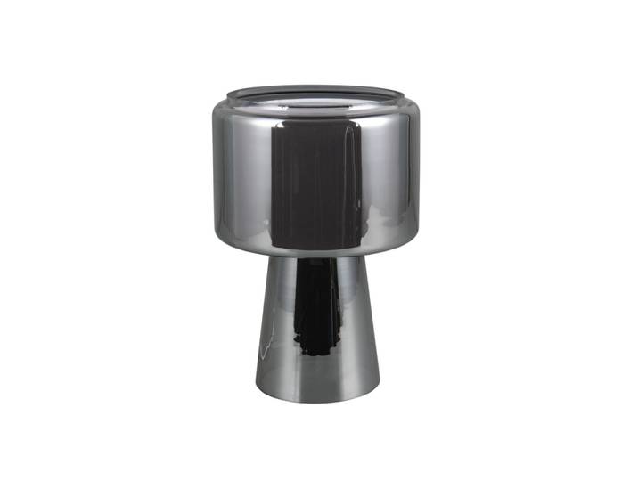 Lampe design en verre chrome