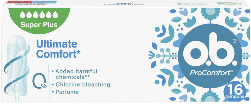 Ob Procomfort super plus 0% tampon 16 u