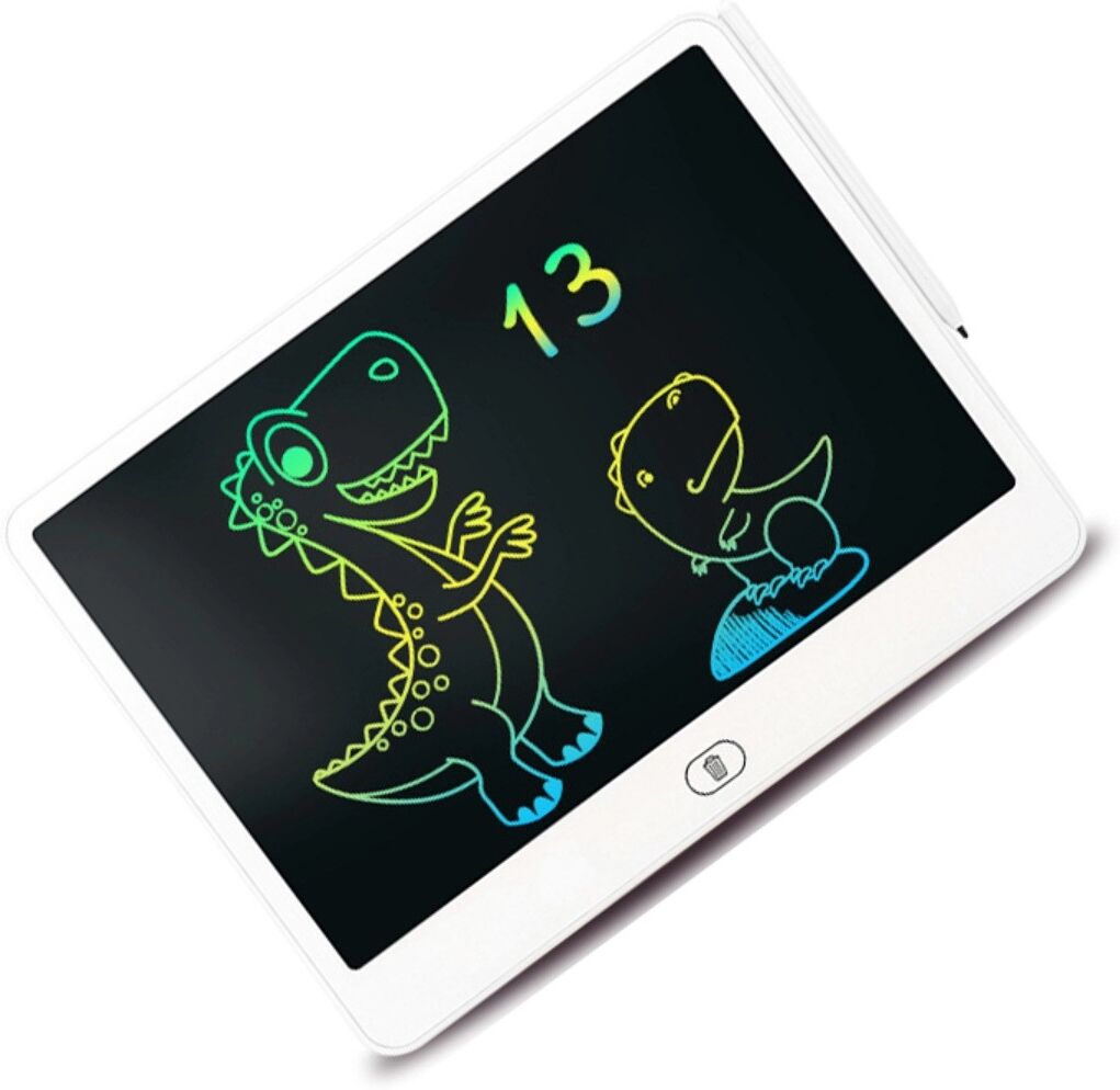 INF 13-inch LCD-Schreibtafel, horizontaler Bildschirm – augenschonende, wiederverwendbare elektronische Maltafel mit Weiß