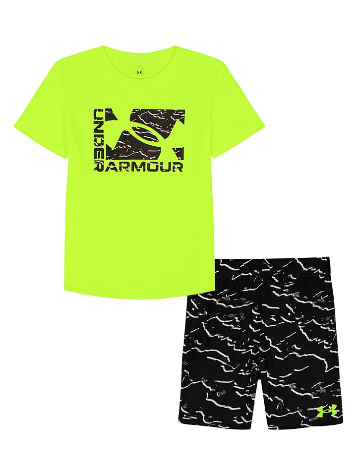 Under Armour Trainingsanzug in Gelb/ Schwarz - 92-98