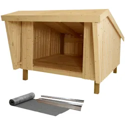 Gartenhaus PLUS "Shelter", beige (natur), Holzwerkstoff, Gartenhäuser, Gartenhaus, inkl. Dachpappe/Aluleisten