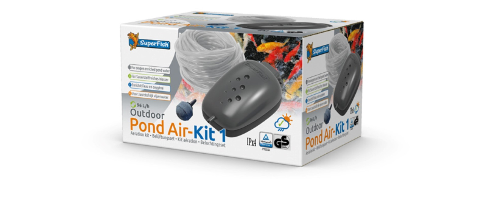 SuperFish Pond AIR Kit 1 - 96L/h van Aquadistri