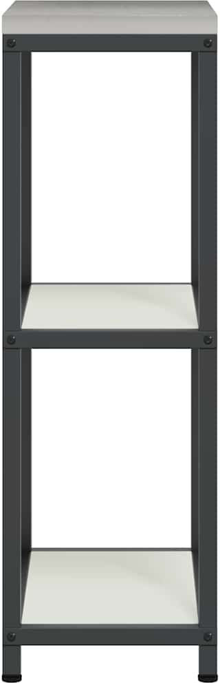 Metro Kitchen Storage Shelf With Shelf With Storage White Steel White 92cm H x 30cm W x 50cm D