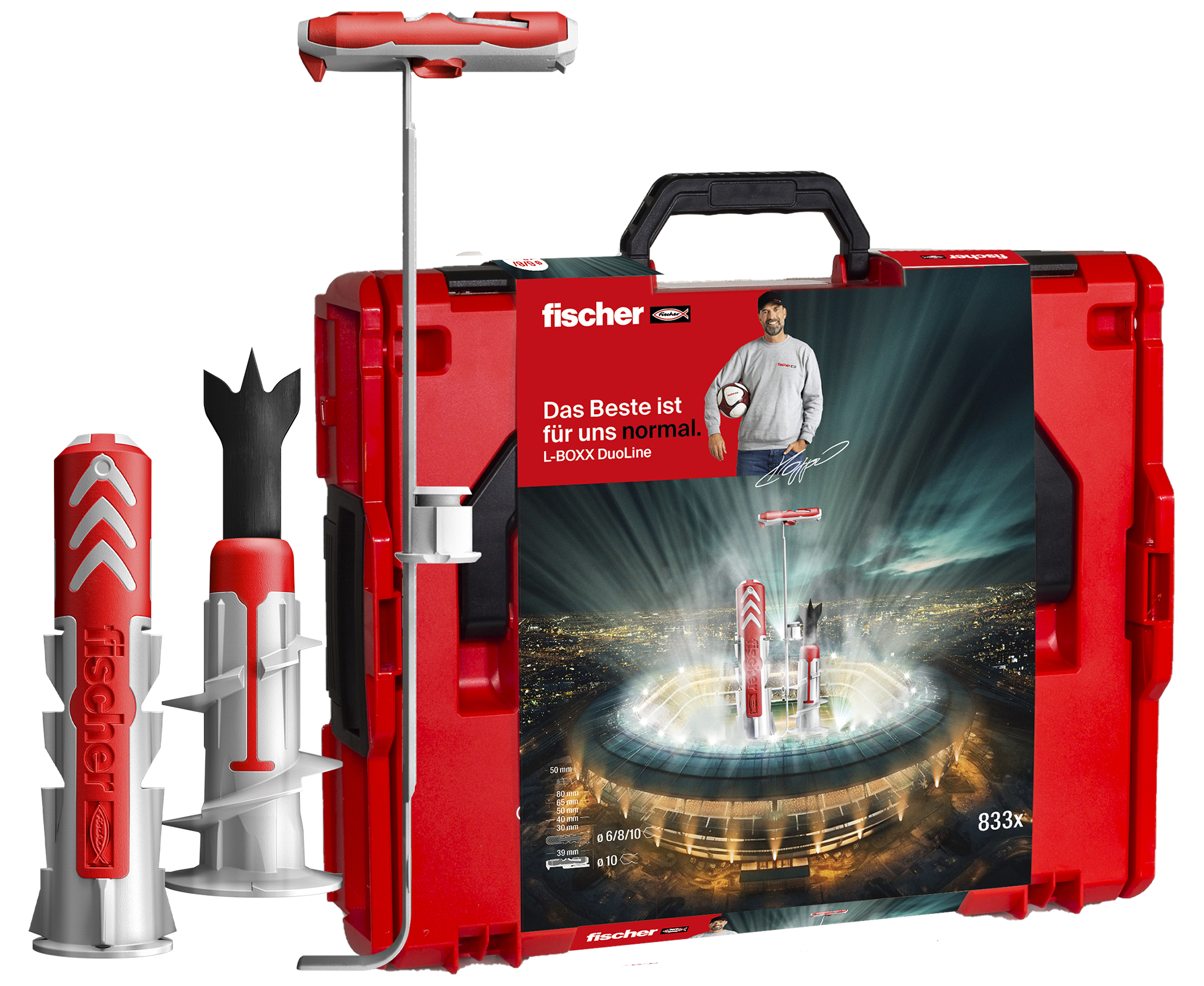 fischer Deutschland Vertriebs GmbH fischer Dübel-Sortimentsbox DuoLine L-BOXX 102 (833-tlg.) 558626