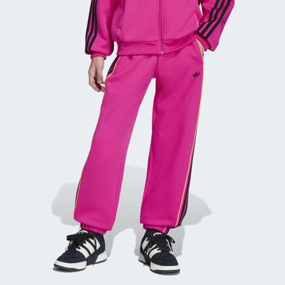 Sporthose ADIDAS ORIGINALS "LOOSE", Mädchen, Gr. 128, N-Gr, pink (real magenta,), Obermaterial: 65% Polyester, 35% Baumwolle, Hosen Sporthose