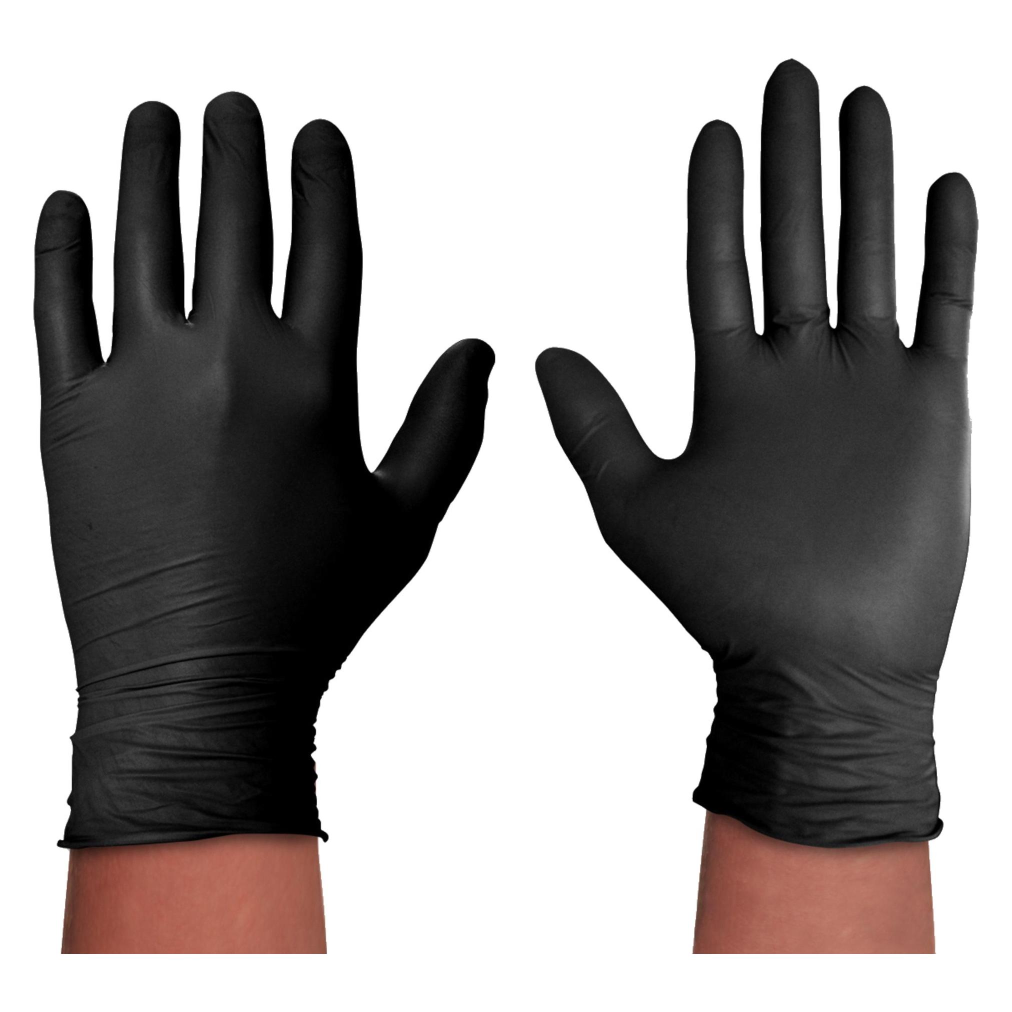Spontex Einmalhandschuhe Extra Black 100 aus Vinyl Gr. L (12933018)