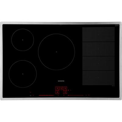 SIEMENS Flex-Induktions-Kochfeld, schwarz, B:79,5cm H:5,5cm T:51,7cm, Kochfelder, Präziser Bratsensor Plus & anpassungsfähige varioInduktion