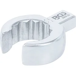 BGS Einsteck-Ringschlüssel offen 22 mm Aufnahme 9 x 12 mm - 6904-22