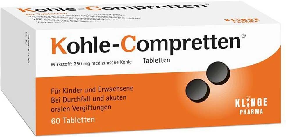 Kohle-Compretten Kohle Compretten Tabletten 60 St