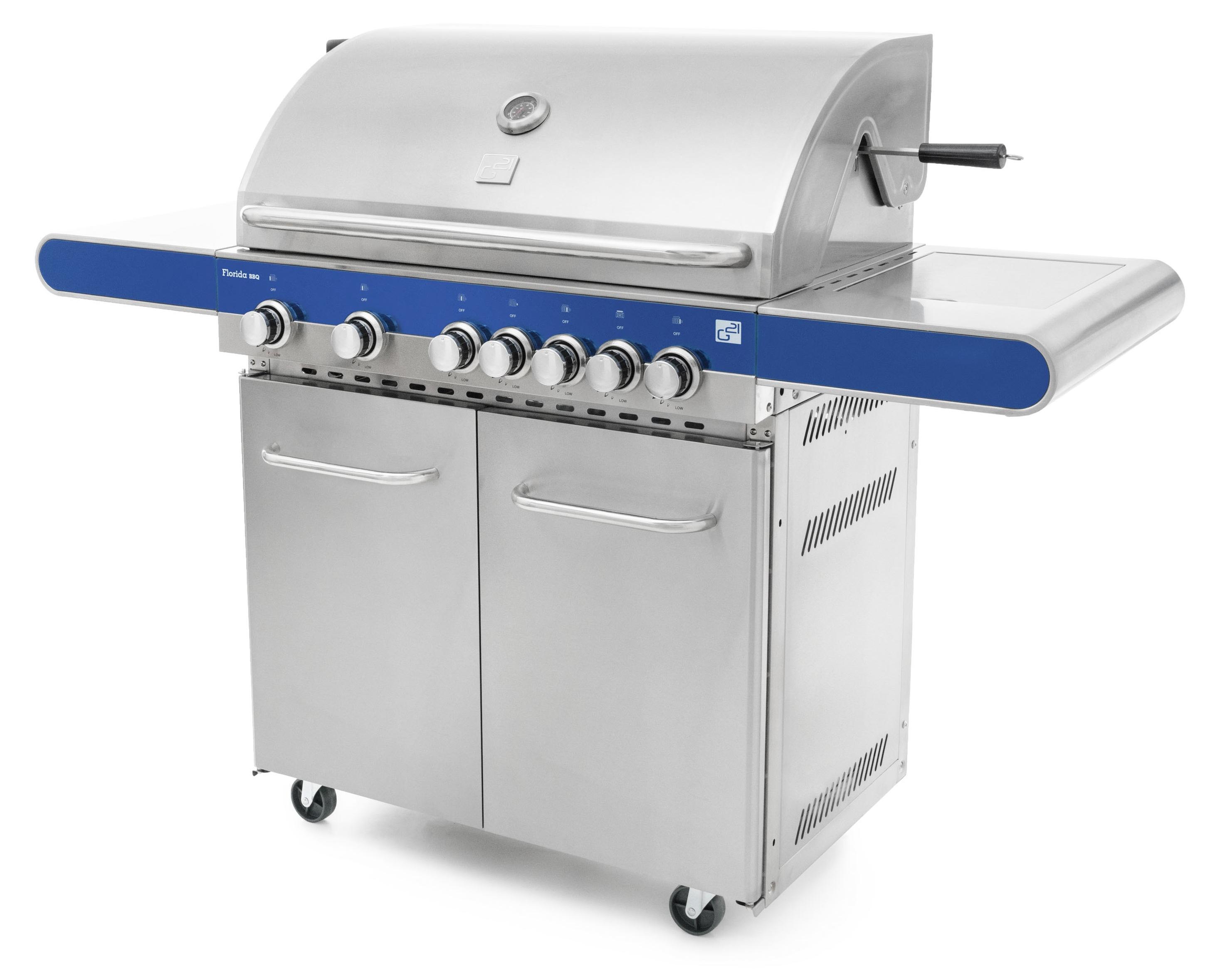 G21 Florida BBQ Premium line Gasgrill, 7 Brenner + er Druckminderer