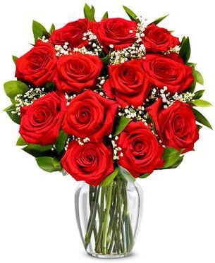 From You Flowers One Dozen Long Stemmed Red Roses