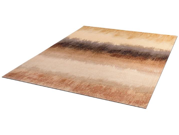 Teppich Bronze Bands , bunt, B:170cm H:9mm L:240cm, Polyamid, WASH+DRY BY KLEEN-TEX, Teppiche, Teppich