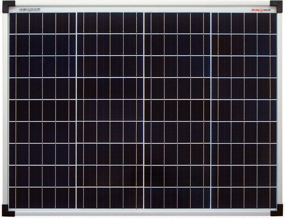 Enjoy Solar Zonnepaneel 50W 12V polykristallijn met 156,75 mm PERC-cellen