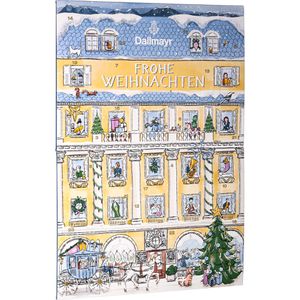 Dallmayr Adventskalender 585001000, Teepyramiden, gefüllt mit 24 Teebeuteln, 43,5 x 64 cm