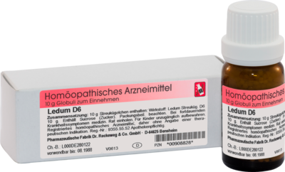 Dr.RECKEWEG & Co. GmbH LEDUM D 6 Globuli 10 g 00908828