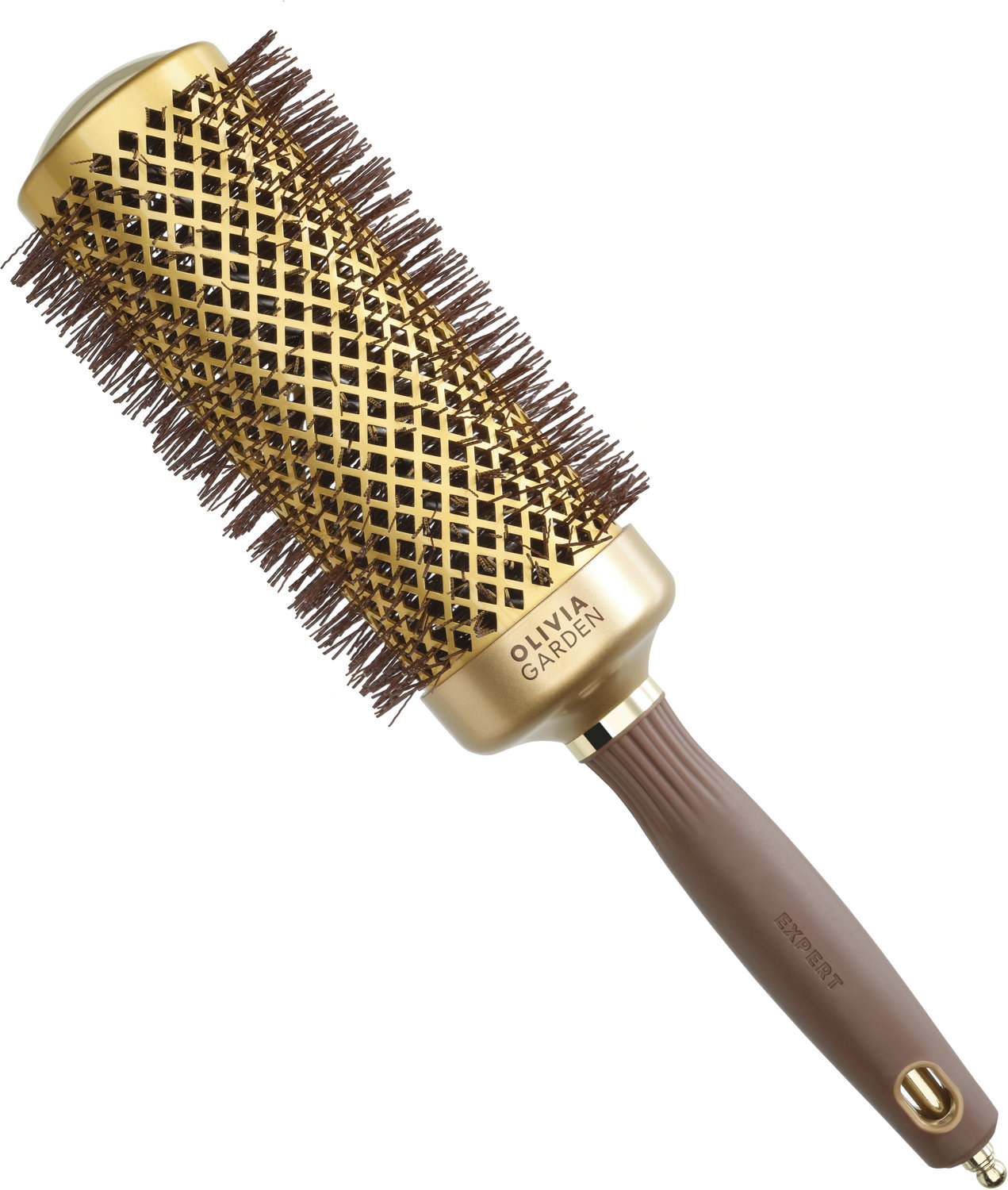 Olivia Garden Expert Blowout Speed Wavy Bristles Gold Brown 55 mm B-2599