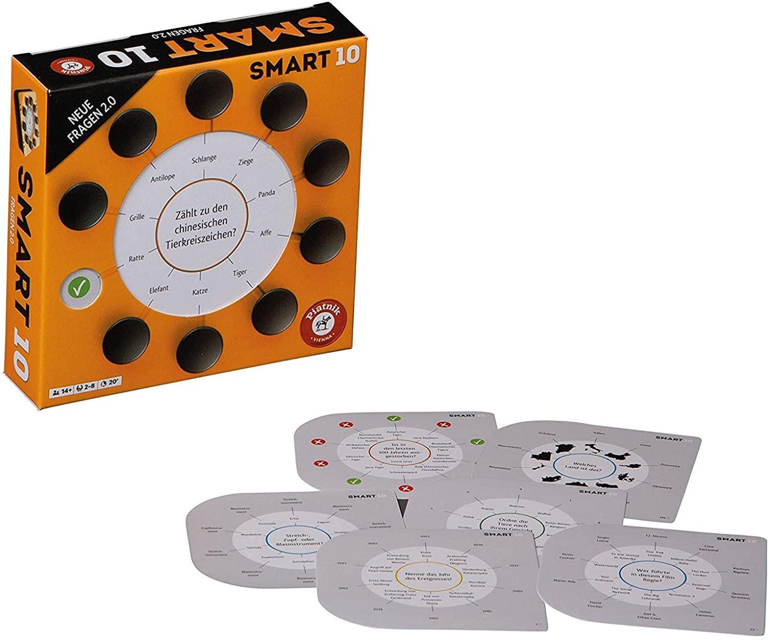 Piatnik Pegasus PIA07183 Smart 10 Quiz en Raadsels Spel