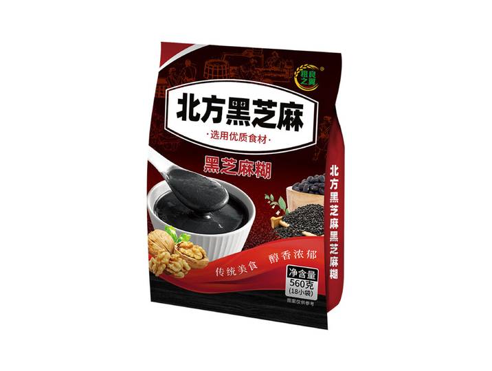 BEIFANG Boisson instantanée au sésame noir【Poids net 560 g】1 sachet