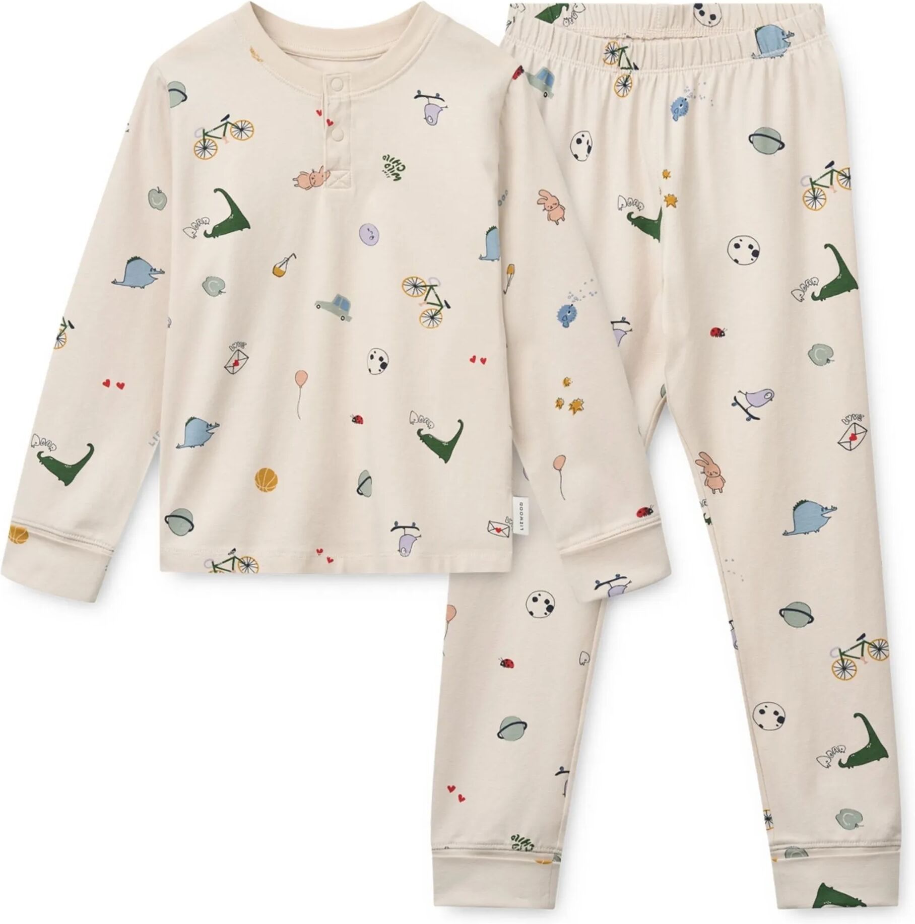 Liewood Pyjama Wilhelm Animaux Coton Bio Sable 18/24 mois