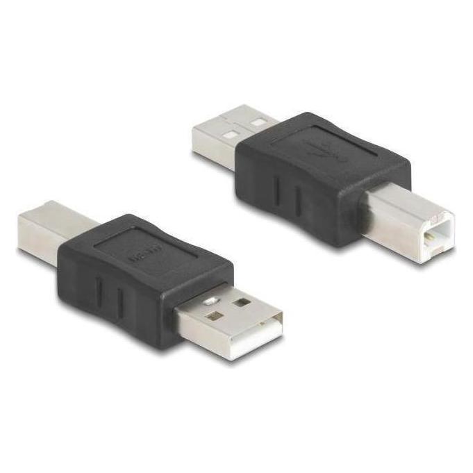 Delock USB 2.0 Adapter USB Typ-A Stecker zu USB Typ-B Stecke (USB-A, USB-B) (67198)