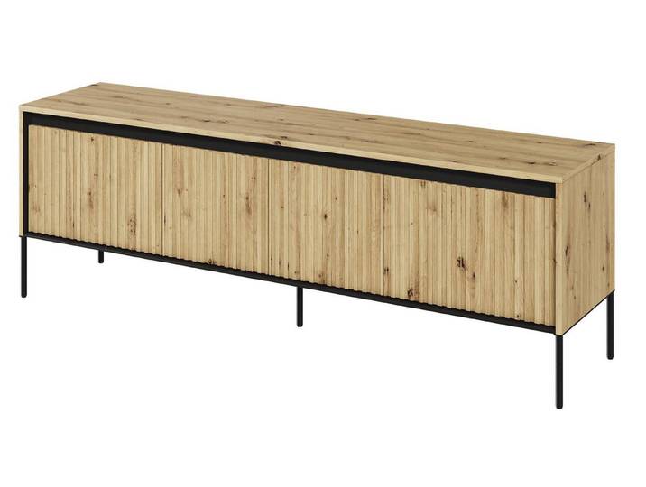 Compleo TV-Schrank FLORE mit 4 Klappen/Türen, Fronten gefräst, Breite: 167 cm