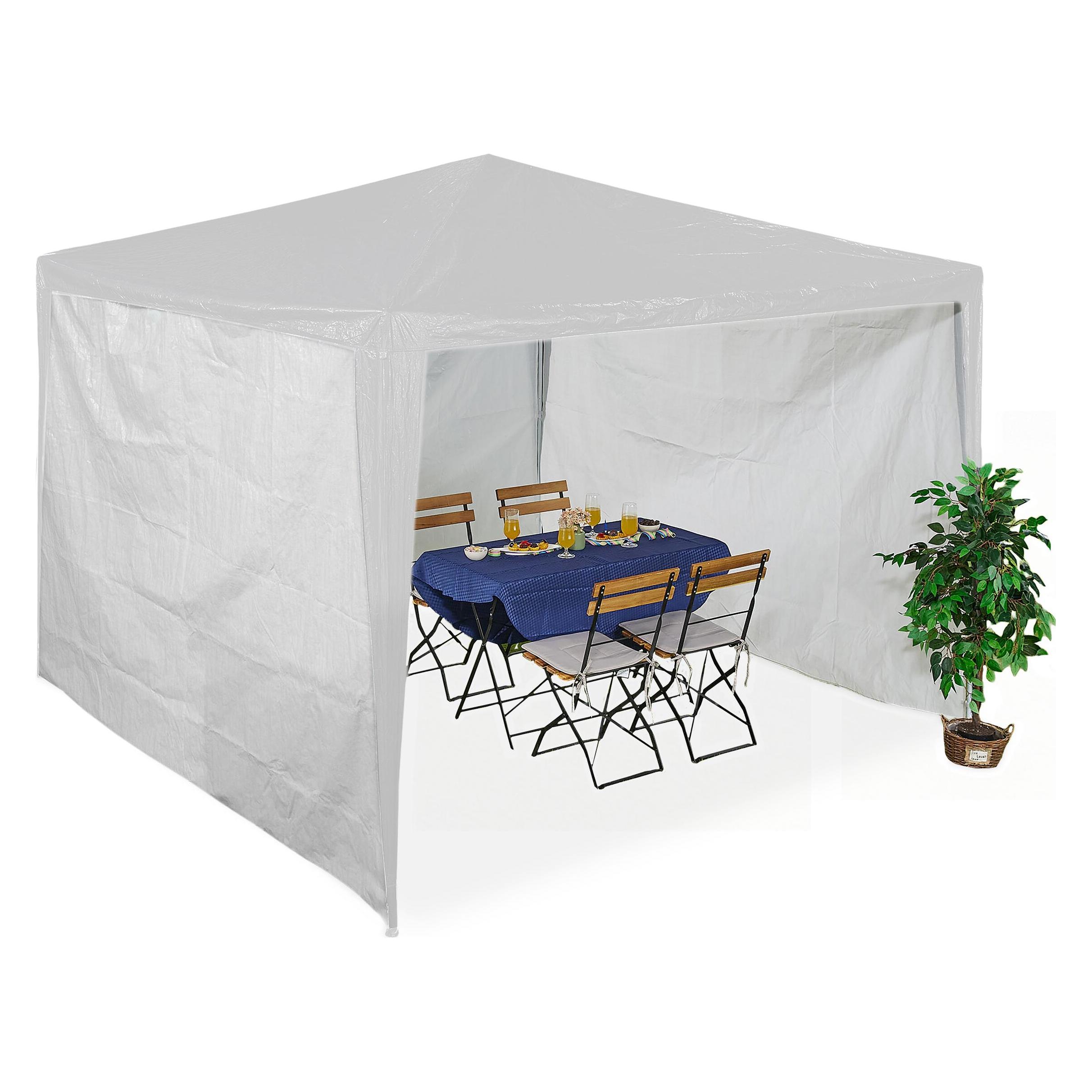 Relaxdays 3x Pavillon-Seitenteile (300 cm, 300 cm) (4052025459079)