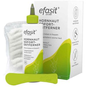 efasit Hornhautentferner Hornhaut Sofort-Entferner, Lösung, Komplett-Set, 200 ml