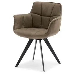 Musterring Stuhl Tamina Stoff Grau Stone