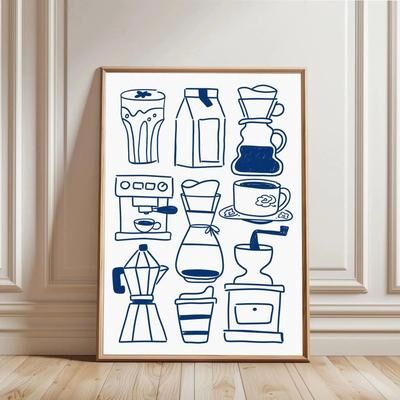 Uplift Picks But First Cafecito Canvas Print Minimalist Spanish Coffee Wall Art 26 50x75 Cm