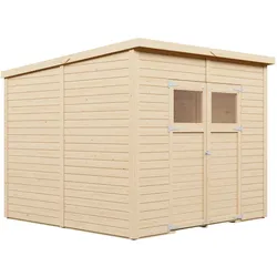 Bertilo Gerätehaus  Amrum 4: 244 x 238 cm - naturbelassen - 14 mm