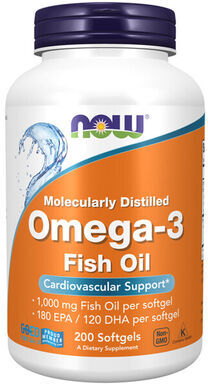 Now Omega-3 Fish Oil 200 comprimidos