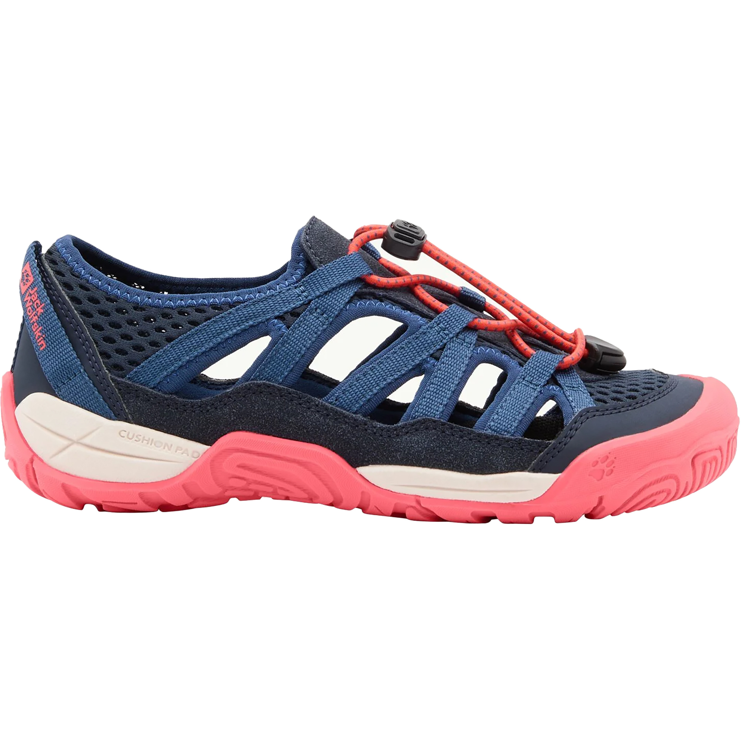 Jack Wolfskin Levente Sandale Kinder Sandalen blau Größe 32 Lifestyle Widerstandsfähig