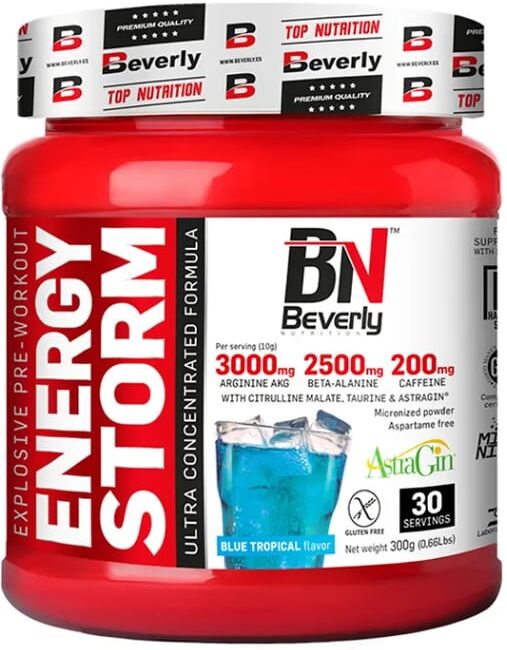 Beverly Nutrition Energy Storm 300g Blue-Tropic