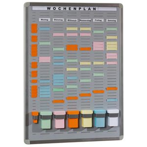 Eichner Stecktafel 9089-00009, T-Card Systemtafel, T-Kartentafel 6 Module a 35 Schlitze 52,9 x 65,2cm