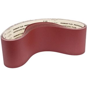 Holzmann Schleifpapier SBBT75SET, Körnung 60-120, 760 x 25mm Ø, 10 Schleifbänder, für Holz, 10 Stück