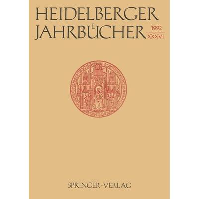 Heidelberger Jahrbücher, Taschenbuch von Reiner Wiehl, Springer Berlin, 978-3-540-54798-3