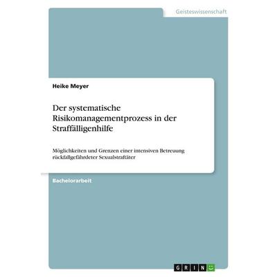 Der systematische Risikomanagementprozess in der Straffälligenhilfe, Taschenbuch von Heike Meyer, GRIN, 978-3-640-53023-6