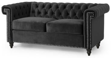 GREATPLANINC Nailhead Trim Vintage Loveseat, Tufted Button Back Sofa Chair