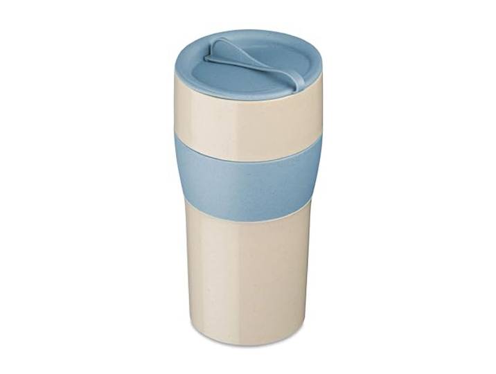 Koziol Aroma to GO XL Thermobecher mit Deckel 700ml Flower Blue/Sand 7243275