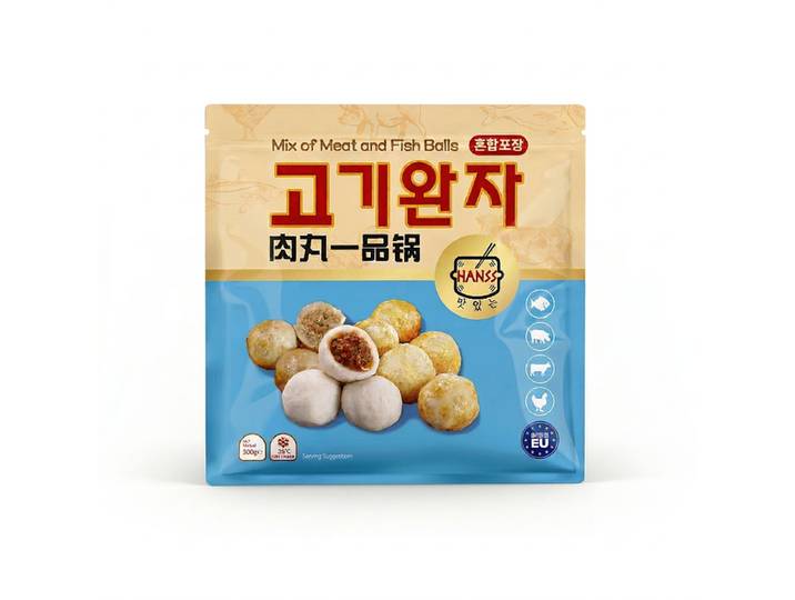 HANSS Assortiment de boulettes de viande et de poisson 500 g
