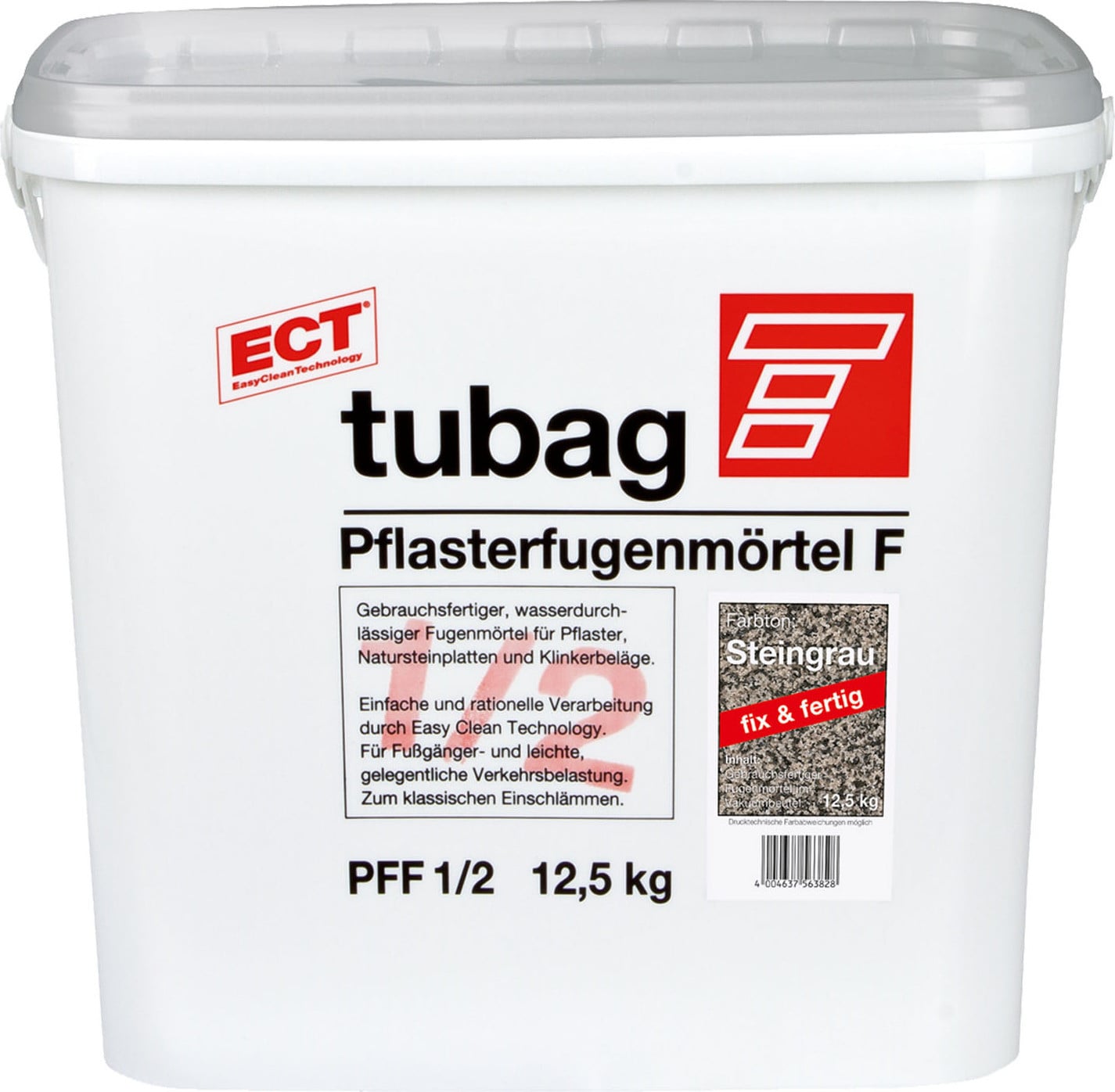 Sievert Baustoffe Tubag Voegmortel voor bestrating PFF steingrijs 12,5 kg
