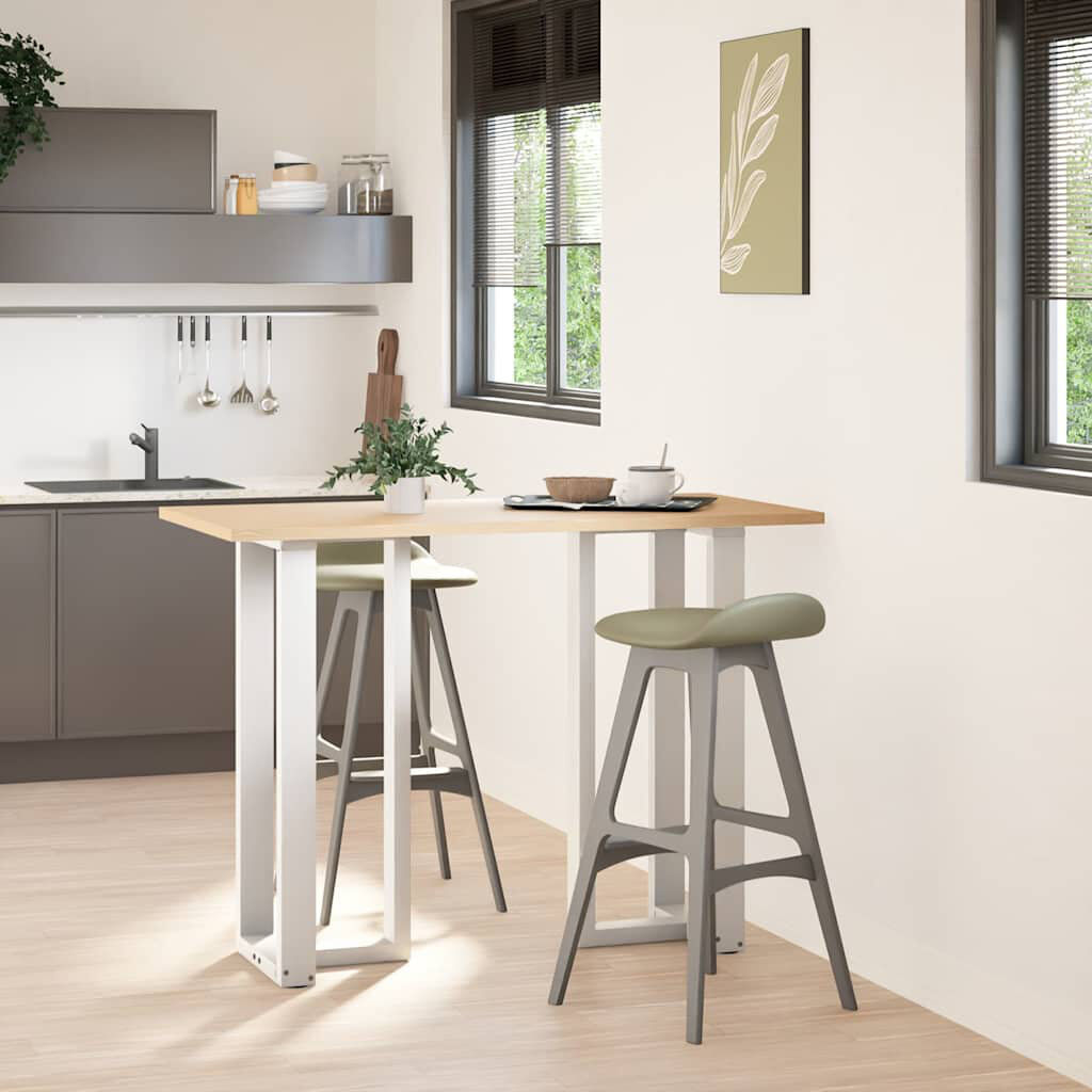 Latitude Run Ayzen Table Leg White 50 x 35 x (100-101) cm
